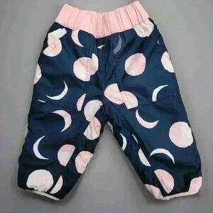 Patagonia Reversible Fleece Snow Blue Pants‎ Kids Girls Baby Size 3-6 Months